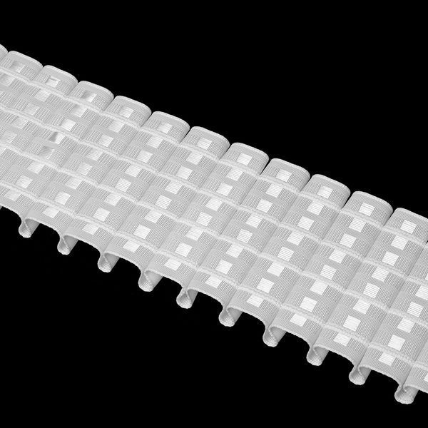 Біла стрічка для штор і тюлю 100 мм складка Олівець (Рівномірна) 1:2.5 4338Р 4338Р125 в інтернет-магазині IrisTextil