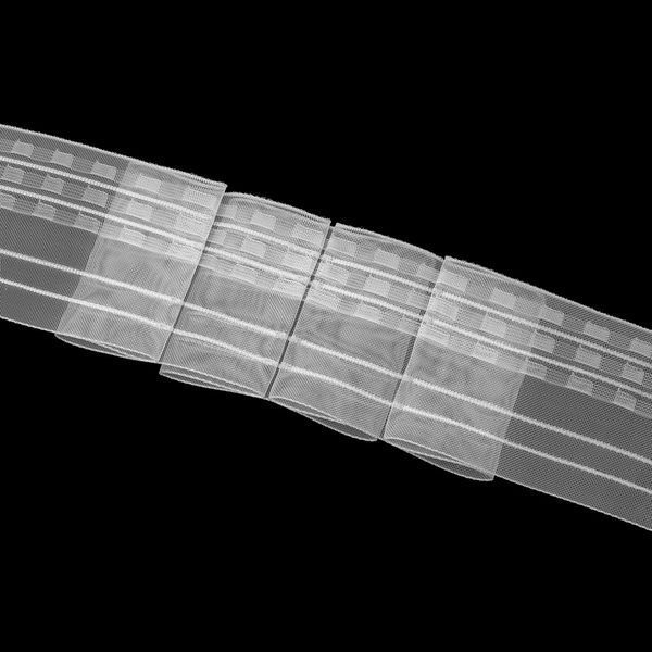 Прозора стрічка для штор і тюлю 80 мм складка Креативна 1:2.5 4444МР 4444МР125 в інтернет-магазині IrisTextil