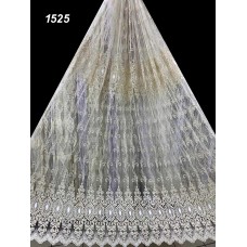 Тюль 1525  кордовая вышивка